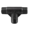 Raccord fonte malléable noir fileté Té mâle - 3/4" - Brute / Noire
