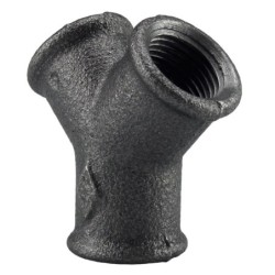 Raccord fonte malléable fileté Distributeur femelle - 3/4" - Brute / Noire
