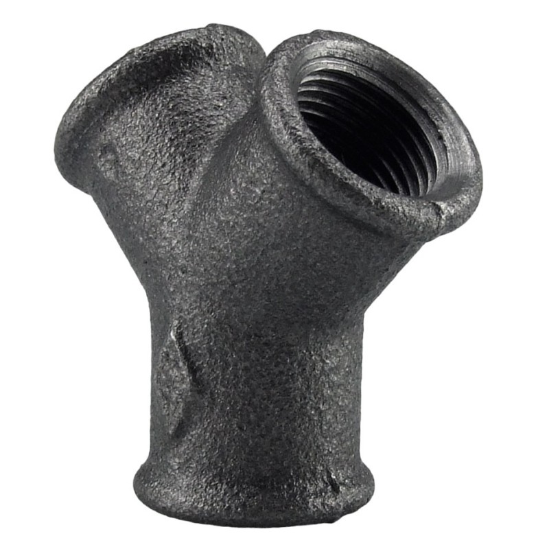 Raccord fonte malléable fileté Distributeur femelle - 3/4" - Brute / Noire
