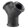 Raccord fonte malléable fileté Distributeur femelle - 3/4" - Brute / Noire