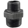 Raccord fonte malléable noir mamelon réduit mâle - Brute / Noire - 2" 1/2 - 2"