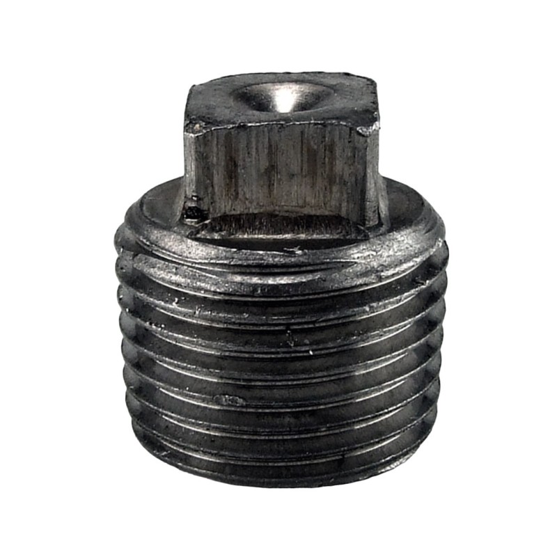 Raccord fonte malléable noir bouchon mâle sans bourrelet fileté - 1/8" - Brute / Noire
