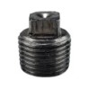 Raccord fonte malléable noir bouchon mâle sans bourrelet fileté - 1/8" - Brute / Noire