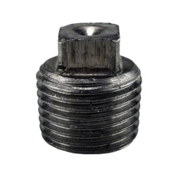 Raccord fonte malléable noir bouchon mâle sans bourrelet fileté - 1/2" - Brute / Noire
