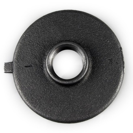 Raccord fonte malléable noir fileté Bride rondes sans trou - 1" - Brute / Noire