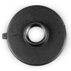 Raccord fonte malléable noir fileté Bride rondes sans trou - 2" - Brute / Noire