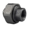 Raccord fonte malléable noir Manchon union femelle conique - 1/8" - Brute / Noire
