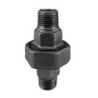 Raccord fonte malléable noir manchon union mâle à joint conique - 1"1/4 - Brute / Noire