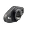 Raccord fonte malléable noir fileté Bride ovale avec trous - 1"1/4 - Brute / Noire