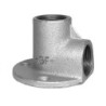Applique fonte malléable coudée 90° FF galvanisée - 1/2"