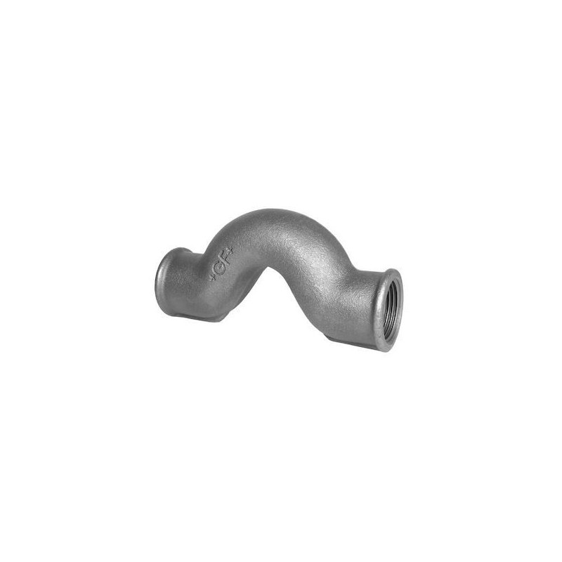 Raccord fonte malléable noir dos d'âne fileté - 1"1/4 - Brute / Noire