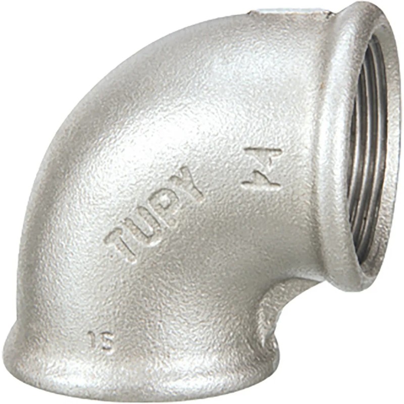 Raccord fonte malléable galvanisé fileté Coude femelle - 1/8" - Galvanisée / Galva