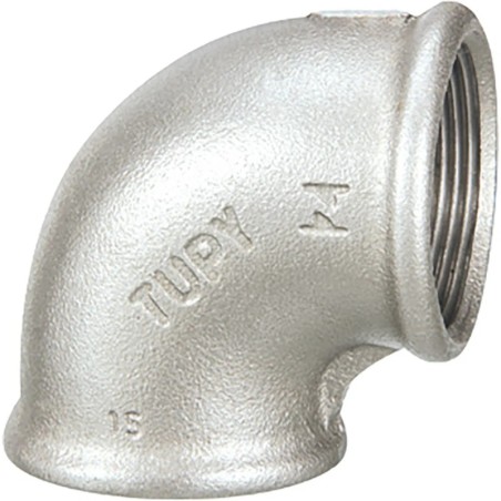 Raccord fonte malléable galvanisé fileté Coude femelle - 1/8" - Galvanisée / Galva