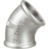 Raccord fonte galvanisé malléable fileté Coude 45° femelle - 1" - Galvanisée / Galva