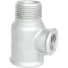 Raccord fonte malléable galvanisé fileté Té femelle avec une sortie Mâle - 3/4" - Galvanisée / Galva