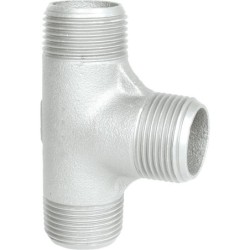 Raccord fonte malléable galvanisé fileté Té mâle - 3/4" - Galvanisée / Galva