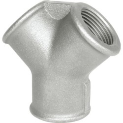 Raccord fonte malléable galvanisé fileté Distributeur femelle - 1/2" - Galvanisée / Galva