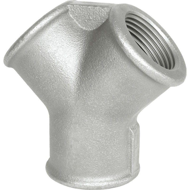 Raccord fonte malléable galvanisé fileté Distributeur femelle - 3/8" - Galvanisée / Galva