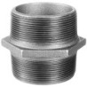 Raccord fonte malléable galvanisé fileté Mamelon mâle filetage droite/droite - 1"1/2 - Galvanisée / Galva