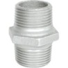 Raccord fonte malléable galvanisé fileté Mamelon mâle filetage droite/gauche - 3/4" - Galvanisée / Galva
