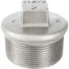 Raccord fonte malléable galvanisé fileté Bouchon mâle avec bourrelet - 1"1/4 - Galvanisée / Galva