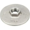Raccord fonte malléable galvanisé fileté Bride rondes sans trou - 3/4" - Galvanisée / Galva