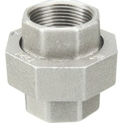 Raccord fonte malléable galvanisé fileté Manchon union femelle conique - 3/4" - Galvanisée / Galva