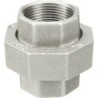 Raccord fonte malléable galvanisé fileté Manchon union femelle conique - 1"1/2 - Galvanisée / Galva