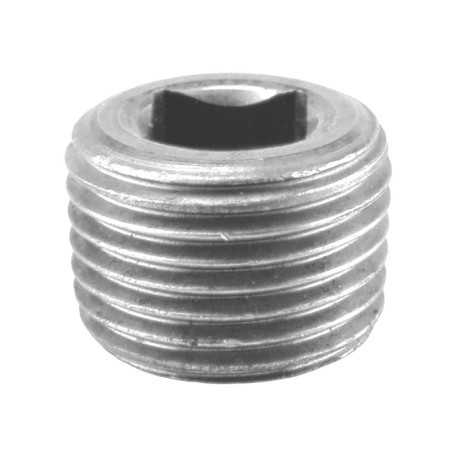 Raccord fonte malléable galvanisé fileté Bouchon mâle creux 4/6 pans - 1/2" - Galvanisée / Galva