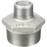 Raccord fonte malléable galvanisé Mamelon réduit mâle - Galvanisée / Galva - 1" - 1/2"