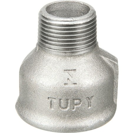 Raccord fonte malléable galvanisé fileté Manchon réduit femelle mâle - Galvanisée / Galva - 3/4" - 1/2"