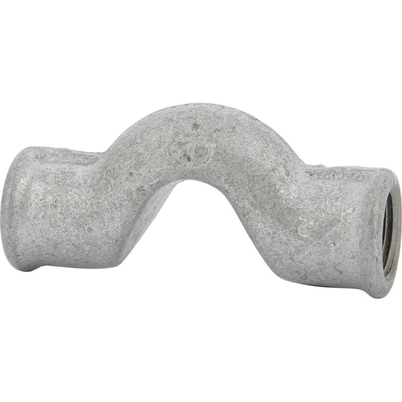 Raccord fonte malléable galvanisé fileté dos d'âne fonte malléable - 1" - Galvanisée / Galva