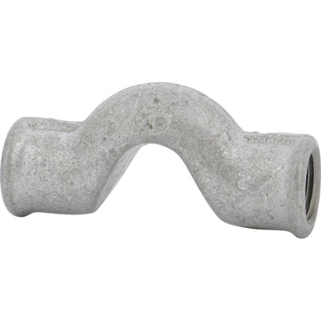 Raccord fonte malléable galvanisé fileté dos d'âne fonte malléable - 1" - Galvanisée / Galva